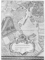 トシルフィールズの地図、ロンドン、1746